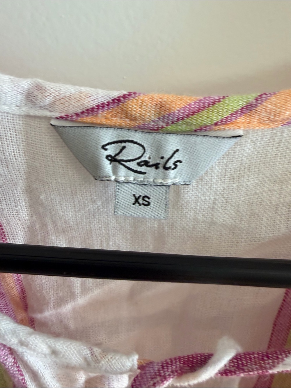 Rails Striped Midi Dress in Pink, Orange and Cream - Picture 2 of 5